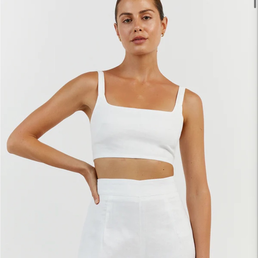 DISSH linen bralette NWT